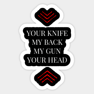 My Gun Your Head Sticker